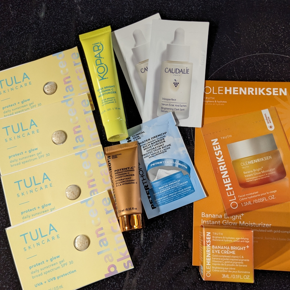 Lot 11 Pieces Ole Henriksen Banana Bright Eye Crème, Kopari & Peter Thomas Roth